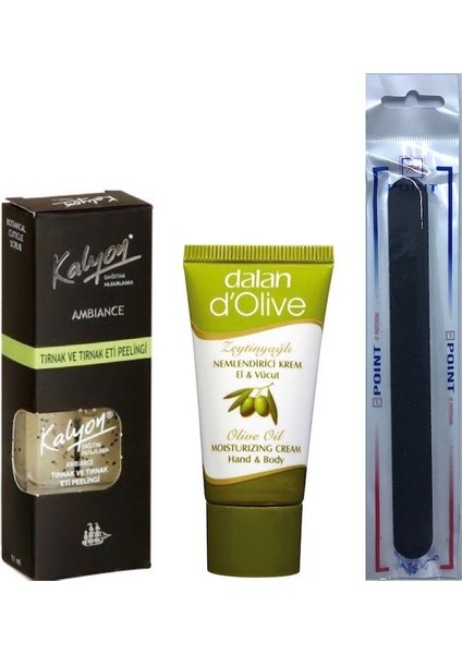 Tırnak Eti Peelingi + Dalan Krem 20 ml + Tırnak Törpüsü