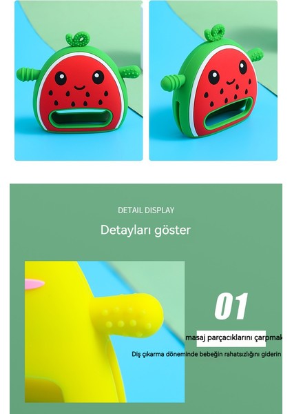 Anti-Isırık El Bebek Diş Kaşıyıcı Oyuncak Bebek Diş Çıkarma Çubuğu 6AY (Yurt Dışından) modelleri