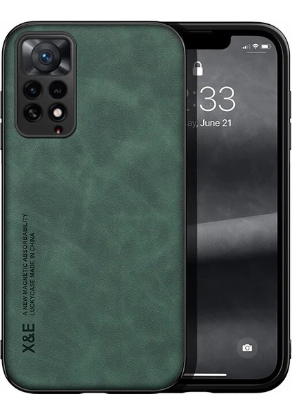 Xiaomi 12 Lite Cilt Hissi Manyetik Emme Cep Telefonu Kılıfı (Yurt Dışından)