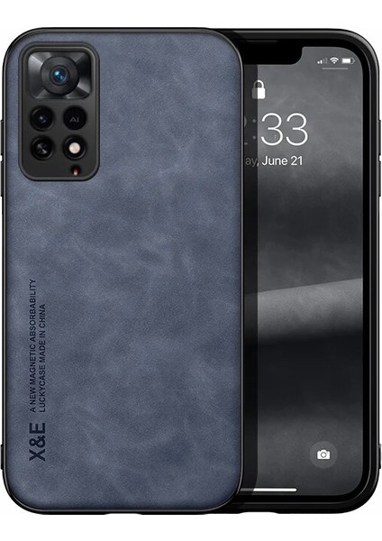 Xiaomi 11T Cilt Hissi Manyetik Emme Cep Telefonu Kılıfı (Yurt Dışından)