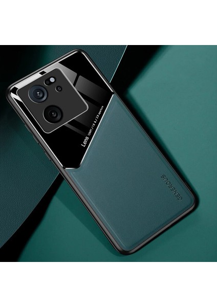 Xiaomi 13T Manyetik Çekim Pu Deri Dokusu Cep Telefonu Kılıfı (Yurt Dışından)