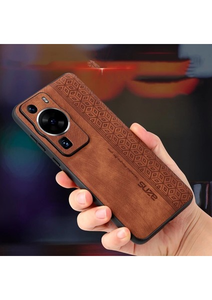 Huawei Mate 50 Pro Vintage Kabartmalı Desen Cep Telefonu Kılıfı (Yurt Dışından)