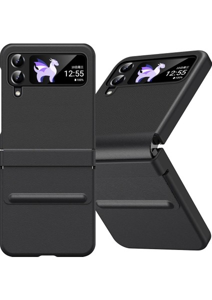 Samsung Galaxy Z Flip 3 Deri Menteşe Cep Telefonu Kılıfı (Yurt Dışından)