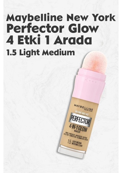 Maybelline New York Maybelline Perfector Glow 4 Etki 1 Arada 1.5 Light Medium