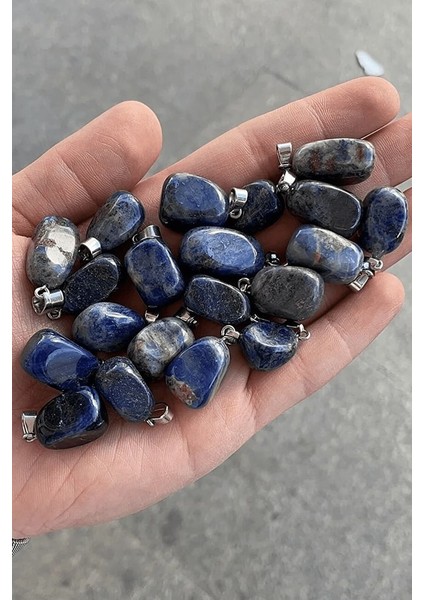 Sertifikalı Tımbıl Model Gerçek Sodalit Taşı Kolye fiyatları