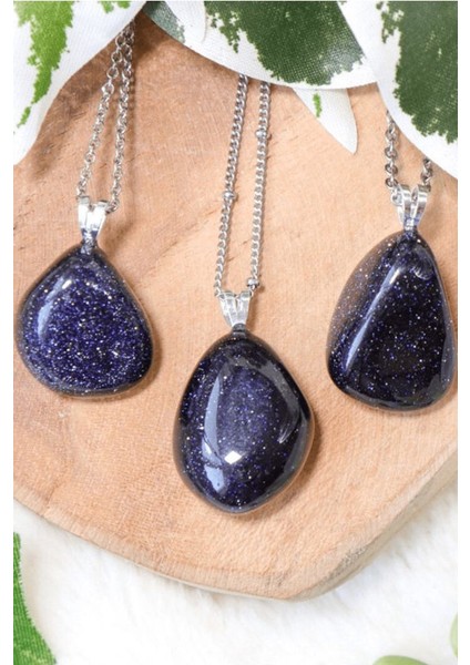 Sertifikalı Tımbıl Model Gerçek Lacivert Yıldız Taşı Kolye modelleri