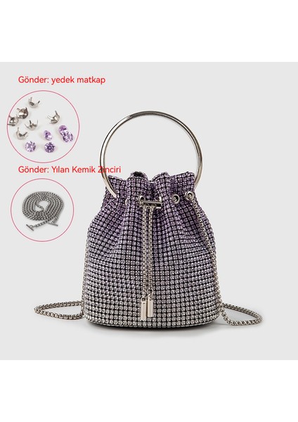 Kova Taşlı Çanta Moda Akşam Omuz Crossbody Çanta (Yurt Dışından)