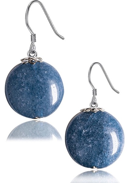 Sertifikalı Anjelit - Angelite Melek Taşı Küpe fiyatları