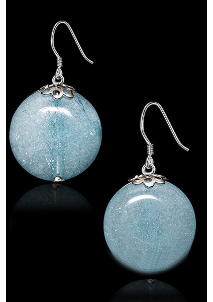 Sertifikalı Larimar Taşı Doğal Taş Küpe - 1.kalite fiyatları