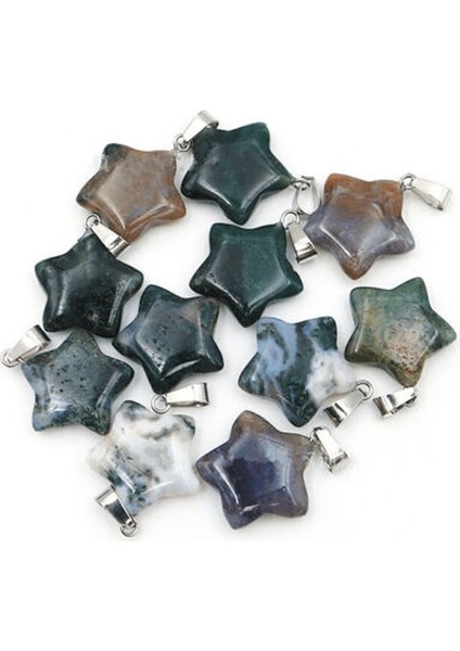 Sertifikalı Yıldız Model Hint Akik Taşı Kolye fiyatları