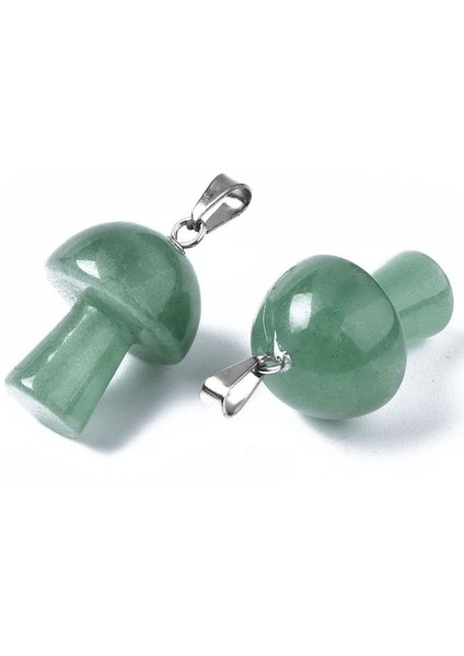 Sertifikalı Mantar Model Aventurin Taşı Kolye (Gümüş Aparatlı) fiyatları