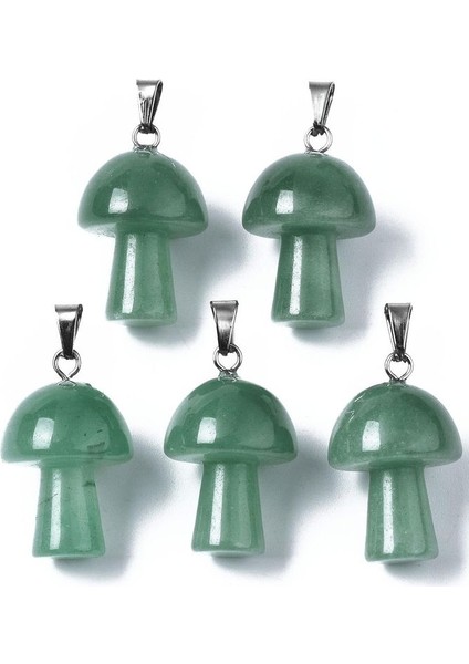 Sertifikalı Mantar Model Aventurin Taşı Kolye (Gümüş Aparatlı) fırsatları