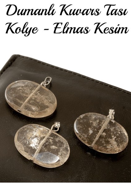 Sertifikalı Elmas Kesim Aaa+ Dumanlı Kuvars Taşı Kolye fiyatları