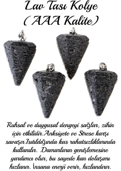 Sertifikalı Pandül Model Lav Taşı Kolye fiyatları