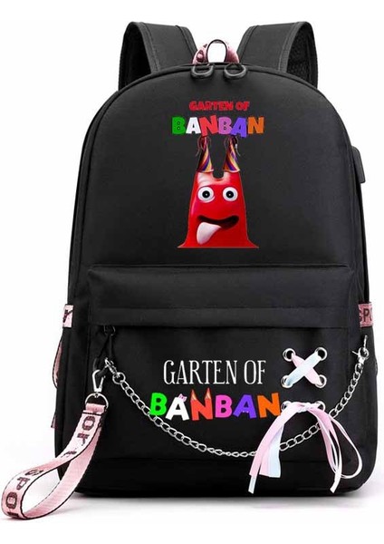Banban Garten Öğrenci Okul USB Şarjlı Sırt Çanta (Yurt Dışından)
