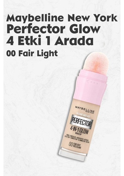 Maybelline New York Maybelline Perfector Glow 4 Etki 1 Arada 00 Fair Light