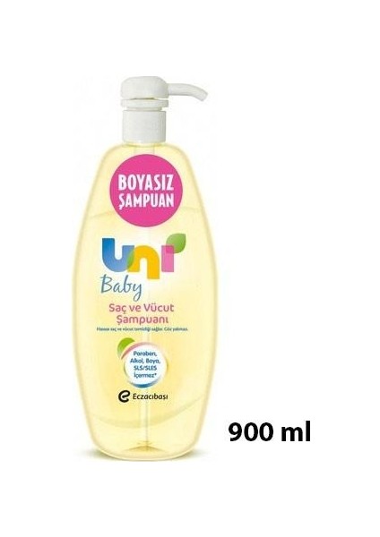 UnıBaby Saç Ve Vücut Şampuanı 900ml