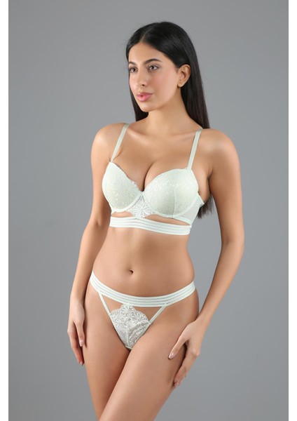 Destekli Sütyen Külot Takım C14021 Su Yeşili fiyatları