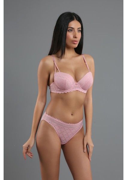 Destekli Sütyen Külot Takım C14158 Gül Kurusu fiyatları