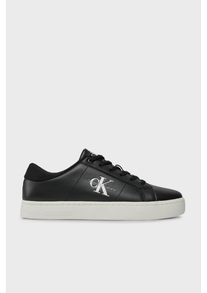 Calvin Klein Logolu Deri Sneaker Ayakkabı YM0YM008640GM Erkek Ayakkabı YM0YM00864 0gm