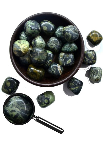 Sertifikalı Tamburlanmış Serpantin Taşı Kütle (Yılan Taşı)