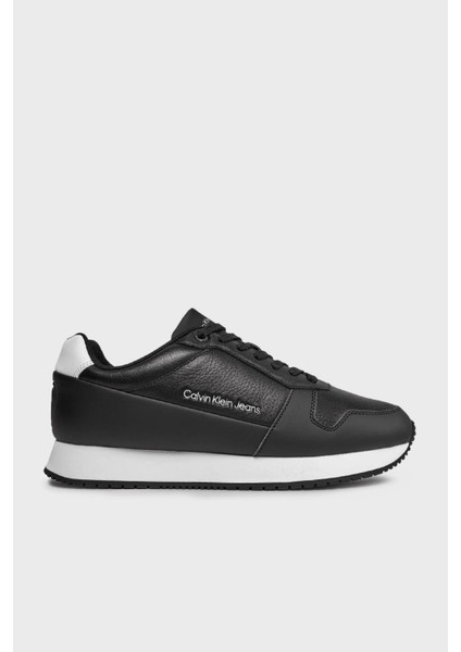 Logolu Hakiki Deri Sneaker Ayakkabı YM0YM008630GM Erkek Ayakkabı YM0YM00863 0gm