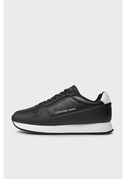 Logolu Hakiki Deri Sneaker Ayakkabı YM0YM008630GM Erkek Ayakkabı YM0YM00863 0gm