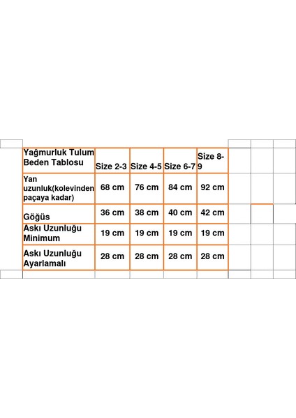 Su Geçirmez Yağmur Tulumu Pembe