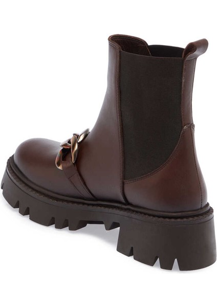 Kahve Hakiki Deri Kadın Casual Bot - K23K1BT66869-A24 modelleri