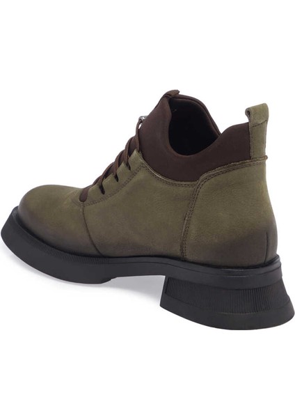 Yeşil Hakiki Nubuk Deri Kadın Casual Bot - K23K1BT66960-G98 modelleri