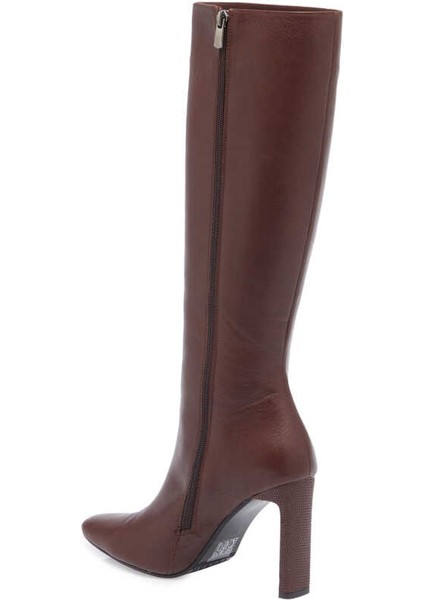 Kahve Hakiki Deri Kadın Klasik Çizme - K23K1CM66933-A24 modelleri