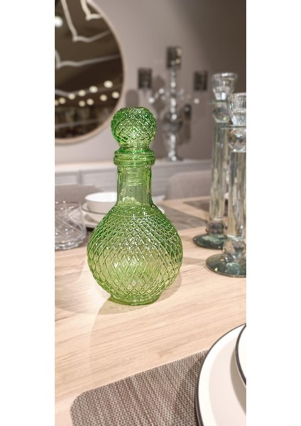 Fusion Yuvarlak Dekoratif Şişe Yeşil 230YSL15CM