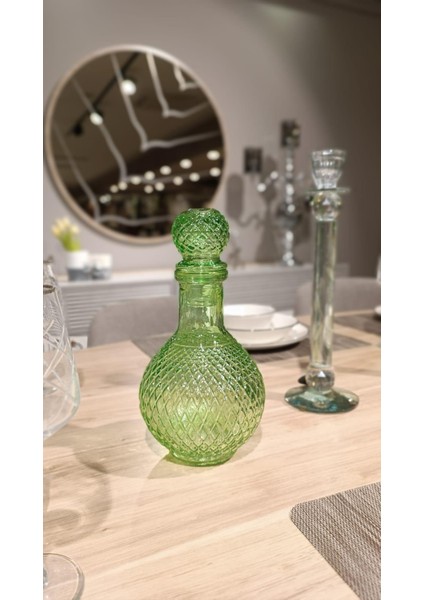 Fusion Yuvarlak Dekoratif Şişe Yeşil 230YSL15CM