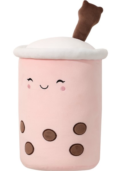 Sütlü Çay Peluş Yastık - Pembe 39CM