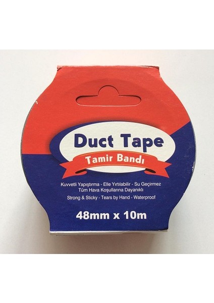 Duct Tape Tamir Bandı 48 mm 10 Metre Gri Renk Extra Güçlü fiyatları