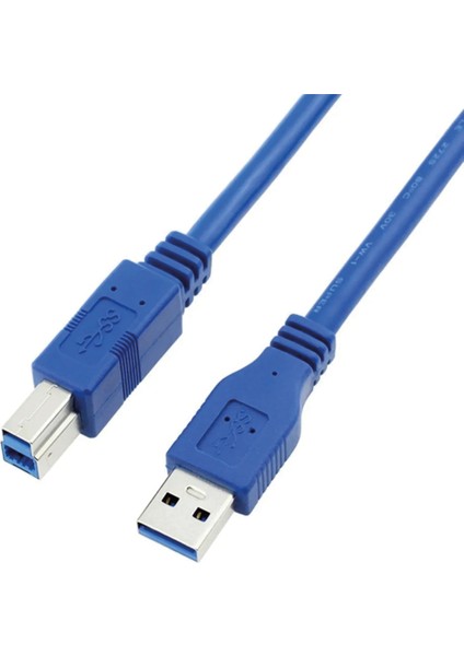 Super Speed USB 3.0V A Erkek - B Erkek Yazıcı ve HDD Kablosu - 1.5m