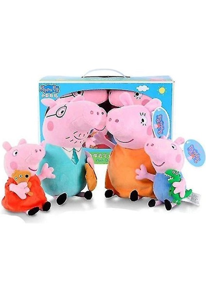 Jessieyou Mall Peppa Pig George Family Peluş Oyuncak (Yurt Dışından)