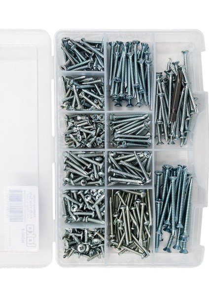 Hobi-3 Matkap Uçlu Akıllı Vida Seti 435 Parça 14 Çeşit Organizer Takım Çantalı