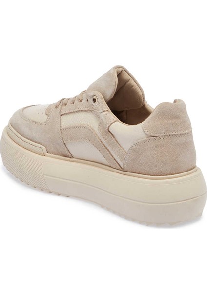 Bej Hakiki Deri Kadın Sneaker - K23S1AY66914-D6P