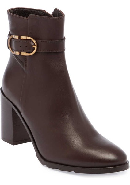 Kahve Hakiki Deri Kadın Klasik Bot - K23K1BT67037-D38 fiyatları