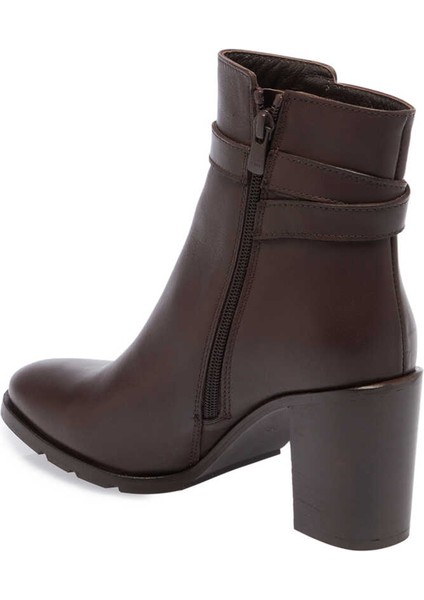 Kahve Hakiki Deri Kadın Klasik Bot - K23K1BT67037-D38 modelleri