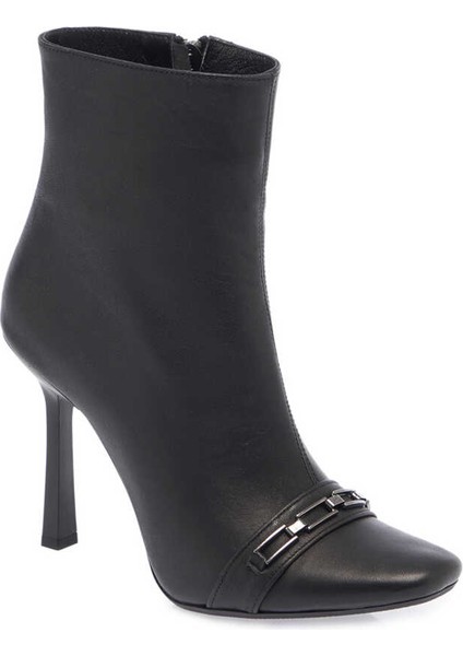 Siyah Hakiki Deri Kadın Klasik Bot - K23K1BT66934-A23