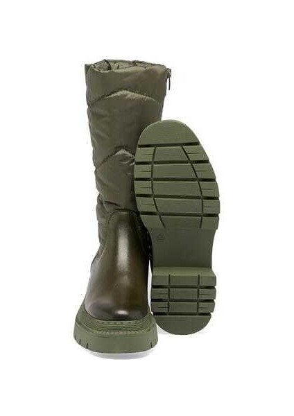 Haki Deri Tekstil Kadın Casual Çizme - K23K1CM67025-T1V fırsatları