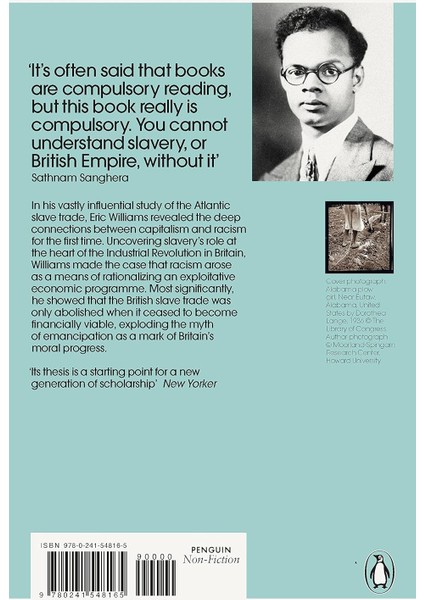 Capitalism And Slavery - Eric Williams