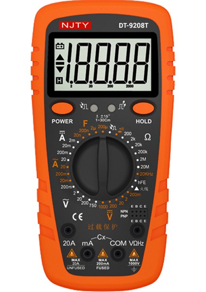 Njty DT-9208T El Tipi Multimetre Dıgıtal Ölçü Aleti (81)