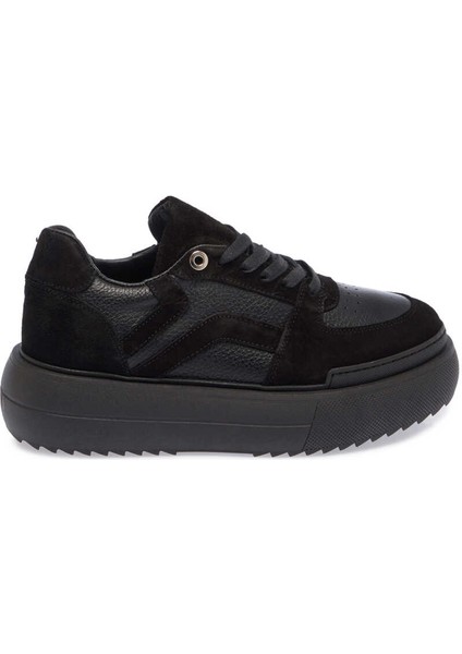 Siyah Hakiki Deri Kadın Sneaker - K23S1AY66914-W19 modelleri