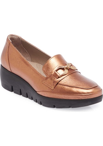 Bakır Hakiki Rugan Deri Kadın Casual Ayakkabı - K23S1AY66842-U0I