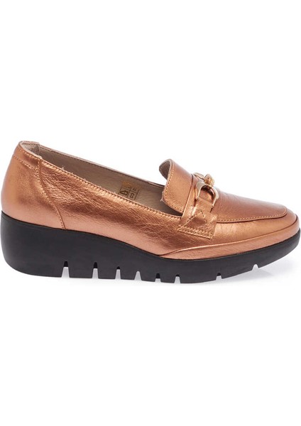 Bakır Hakiki Rugan Deri Kadın Casual Ayakkabı - K23S1AY66842-U0I indirimleri