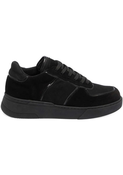 Siyah Deri Kadın Sneaker - K23S1AY66903-A01