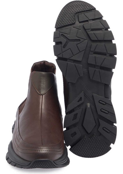 Kahve Hakiki Deri Erkek Casual Bot - E23K1BT56396-A24